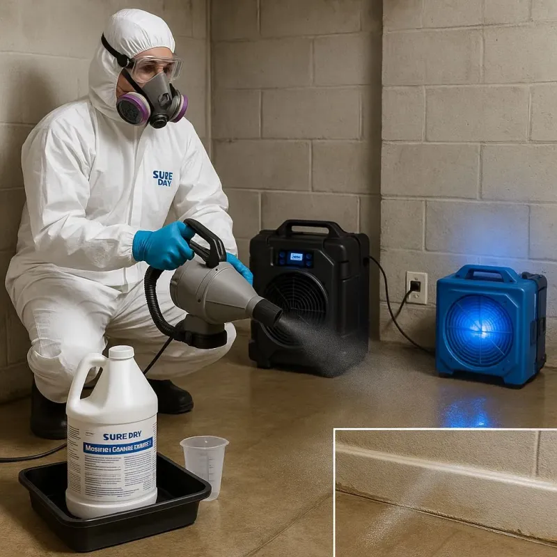 Sanitization and Odor Removal process in Addison, TX